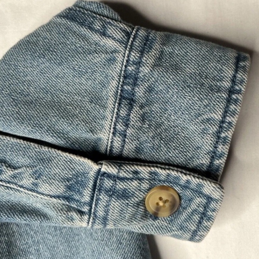 Universal Threads Women’s Small Oversized Blue De… - image 5